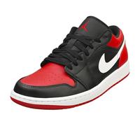 Nike Air Jordan 1 Low Chaussures Homme, Noir/Rouge/Blanc, 44.5 EU