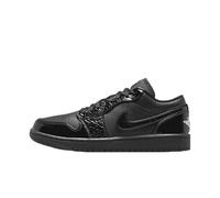 Nike Air Jordan 1 Low Chaussures pour femme, Noir/blanc/argenté métallique/noir, 40 EU