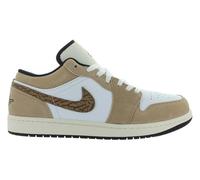Nike Air Jordan 1 Low SE Chaussures pour homme, Chanvre/brun clair britannique/blanc-marron, 48.5 EU