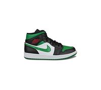 Nike Air Jordan 1 Mid, Baskets Homme, Multicolore Black Pine Green White Gym Red, 42 EU