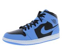 Nike Air Jordan 1 Mid Chaussures pour homme Bleu/noir blanc DQ8426 401, Bleu universitaire/noir-blanc, 43 EU