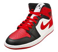 Chaussure Air Jordan 1 Mid pour Femme Noir/Blanc/Gym Red 44