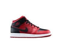 Nike Air Jordan 1 Mid (GS), Chaussures de Fitness Enfant, Rouge, 36.5 EU