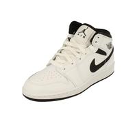 Nike Air Jordan 1 Mid GS Trainers DQ8423 Sneakers Chaussures (UK 5.5 us 6Y EU 38.5, White Black 132)