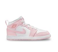 Chaussure Jordan 1 Mid pour jeune enfant Pink Foam/Fire Red/Blanc 30
