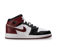 Nike Chaussures Air Jordan 1 Mid Se (GS) Code HF3193-102 Blanc, Blanc Bordeaux Noir, 37.5 EU
