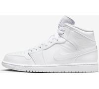Nike Air Jordan 1 Mid "Triple White", Blanc, Taille : 40,5