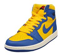 Nike Air Jordan 1 Retro Hi Femme Baskets Mode Jaune Bleu - 38 1/2