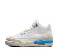NIKE Air Jordan 3 Retro GS Grade School Fashion Baskets, Summit White Legend Blue, 38.5 EU