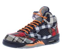 Nike Air Jordan 5 Retro SE Craft GS Chaussures Garçon, Noir/orange total-multicolore, 5 Big Kid