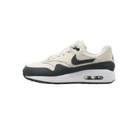 Nike Air Max 1 GS DZ3307-113 Baskets Unisexes pour Enfant, Amorti Max Air, Cuir et Maille, Ivoire pâle/Blanc/Vert Vintage, Beige, 39 EU