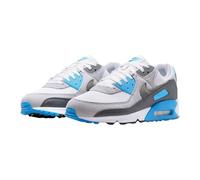 Nike Air Max 90 Chaussures pour homme (teinte platine/bleu éclair/gris loup/gris fer), Teinte platine/gris fer, 11