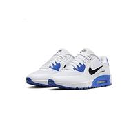 Nike Air Max 90 G Smoke Grey/Black-White Chaussures pour homme, Blanc/noir/bleu (White Black Racer Blue), 44.5 EU