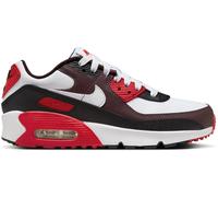 Nike Air Max 90 Little/Big Kids' Shoes Runners Boys Blanc/Noir/Rouge 4 (36.5) Male