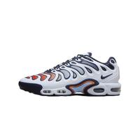 Nike Air Max Plus TN Drift Baskets pour Homme, Ballon de Football Gris Verseau Bleu Total Orange, 44.5 EU