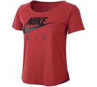 Nike Air Mesh Shortsleeve Top T-Shirt Femme Cedar/Black FR : M (Taille Fabricant : XS)