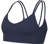 Nike Alate Trace Soutien-Gorge Midnight Navy/White M