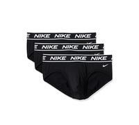 Nike All Day Micro Stretch Hip Brief Underwear (3-Pack) Slips, Noir/Noir, L (Lot de 3) Homme