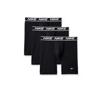 Nike All Day Micro Stretch Long Leg Boxer Brief Underwear (3-Pack) Boxeur ajusté, Noir/Noir, M (Lot de 3) Homme
