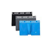 Nike All Day Micro Stretch Trunk Underwear (3-Pack) Maillot, Photo Bleu/Gris Fer/Noir, L (Lot de 3) Homme