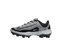 Nike Alpha Huarache Elite 4 Low MCS JRD Chaussures de baseball à crampons (FZ1362-400, bleu marine/bleu nuit/or métallique), Gris loup/blanc/gris fumé foncé, 44 EU