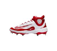 Nike Alpha Huarache Elite 4 Mid Chaussures de baseball pour homme (FD2744-106, blanc/rouge universitaire), Blanc/rouge University, 40.5 EU