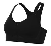 Nike Alpha Soutien-Gorge de Sport rembourré avec Fermeture éclair Vo Bustier, Noir, Noir, DK Smoke Grey, M/A