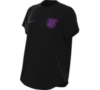 NIKE Angleterre Relaxed Haut De Foot À Manches Courtes One Dri-Fit pour Femme, Black/Vivid Purple, HF4917-010, XS