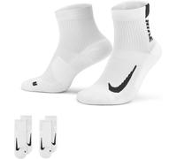 Nike Ankle 2 Pack Running Socks Blanc/Noir MED (5-8) Unisex