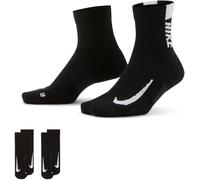 Nike 2 paires Multiplier Ankle Chaussettes 2 paires Multiplier Ankle L Noir