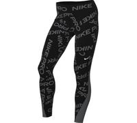 Nike AOP Legging, Noir/Gris Fer/Blanc, XL Femme