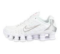 Nike Femme Shox TL Sneaker, Multicolore (White/White/Metallic Silver/Max Orange 000), 44.5 EU