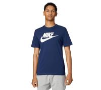 NIKE AR5004-411 M NSW Tee Icon Futura T-Shirt Homme Midnight Navy/White Taille L