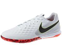NIKE AT6134-106 React Legend 8 Pro IC Sneaker Unisex White/Black-Grey Fog-BRT Crimson-Ghost Green EU 44.5