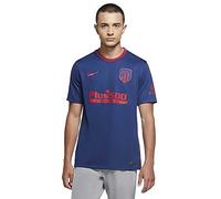 Nike ATM M NK BRT STAD JSY SS AW T-Shirt Homme, Coastal Blue/(Sport Red) (Full Sponsor), FR : S (Taille Fabricant : S)