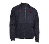 Nike ATM M NK Satin I96 Veste Homme, Dark Obsidian/Dark Obsidian/(Sport Red), FR : S (Taille Fabricant : S)