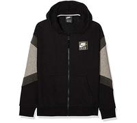 Nike B NK Air Hoodie Fz, Sweat-Shirt de Sport à Capuche Garçon, Noir (Black/Carbon Heather/Anthracite/Black 010), 122 (Taille Fabricant: X-Small)