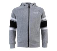 Nike B NK AIR Hoodie FZ Sweat-Shirt Garçon DK Grey Heather/Black/White/White FR : XS (Taille Fabricant : XS)