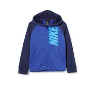 Nike B NK Dry Fleece FZ GFX Sweat-Shirt Garçon, Game Royal/Midnight Navy/(Laser Blue), FR : L (Taille Fabricant : L)