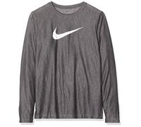 Nike B NK Dry LS Top T-Shirt à Manches Longues Garçon, Black/White, FR : XS (Taille Fabricant : XS)