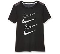 Nike B NK Dry Top GFX T-Shirt Garçon, Black/Thunder Grey/(White), FR : XS (Taille Fabricant : XS)