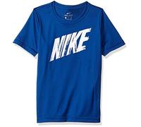 Nike B NK Dry Top SS T-Shirt Garçon, Indigo Force/White, FR : S (Taille Fabricant : S)