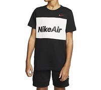 Nike B NSW AIR Tee SS T-Shirt Garçon, Black/White, FR : S (Taille Fabricant : S)