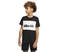 Nike B NSW AIR Tee SS T-Shirt Garçon, Black/White, FR : XS (Taille Fabricant : XS)