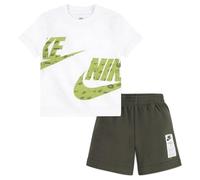 Nike B NSW Club Slpty Ft Short Set Cargo 66l775 Complet, Blanc, 24 Mois Bébé garçon
