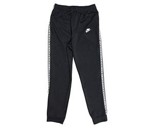 Nike B NSW REPEAT PANT POLY Pantalon Garçon Noir/Blanc FR : L (Taille Fabricant : L)