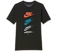Nike B NSW Tee Futura Repeat T-Shirt Noir, M Enfant