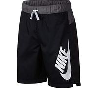 Nike B NSW Woven Short Sport Garçon, Black/Gunsmoke/(White), FR : XS (Taille Fabricant : XS)