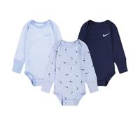 Nike Baby Essentials 3PK LS BS, Cobalt Bliss Heather