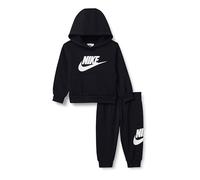 Nike Baby Sportswear Club Sweat à capuche en polaire 2 pièces, Noir/doré métallique, 18 mois